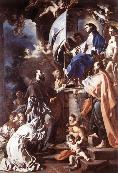 St Bonaventura Receiving the Banner of St Sepulchre from the Madonna